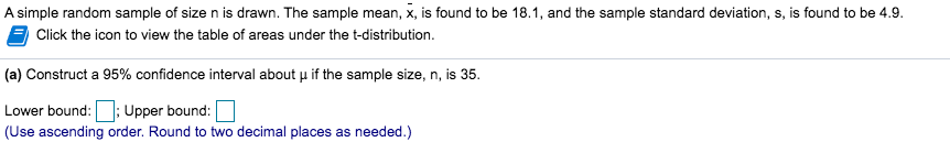 Solved A simple random sample of size n is drawn. The sample | Chegg.com