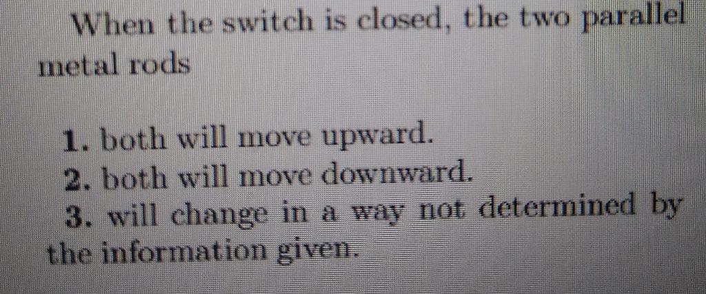 Solved Two identical parallel sections of metal rods are | Chegg.com