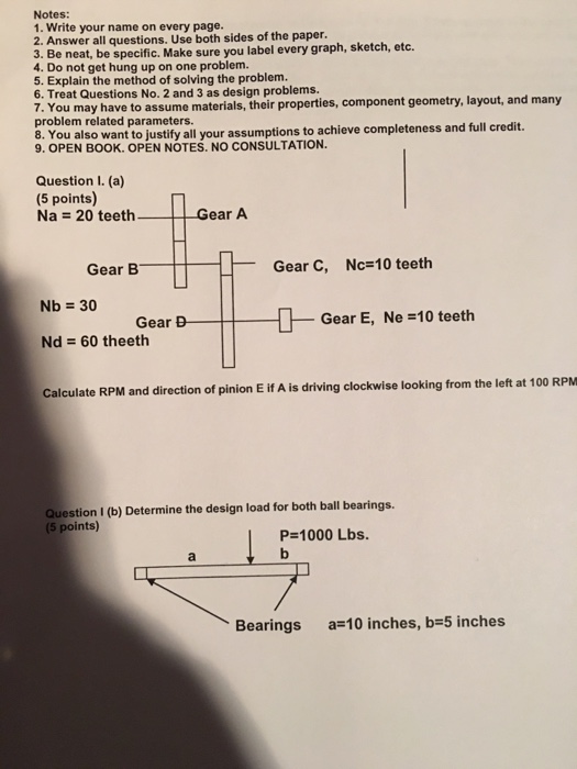 Solved Calculate RPM and direction of pinion E if A is
