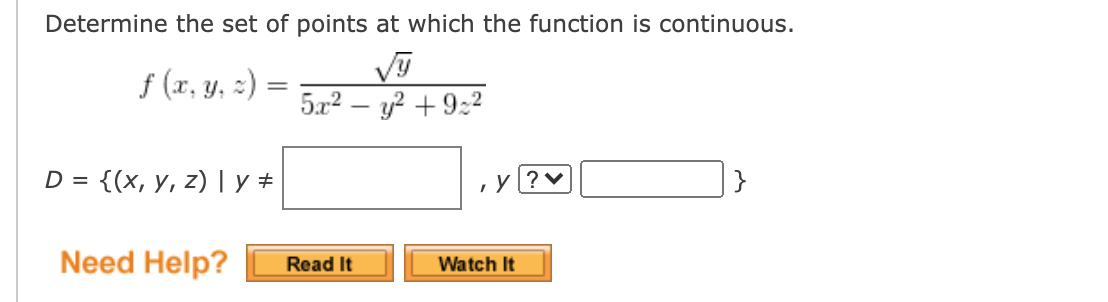 Solved Determine the set of points at which the function is | Chegg.com