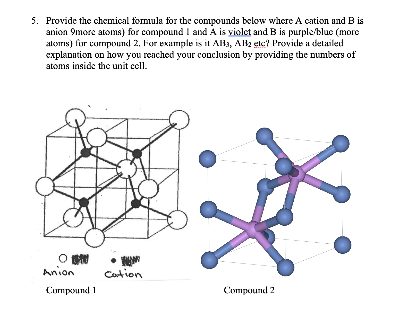 Solved Provide the chemical formula for the compounds below | Chegg.com