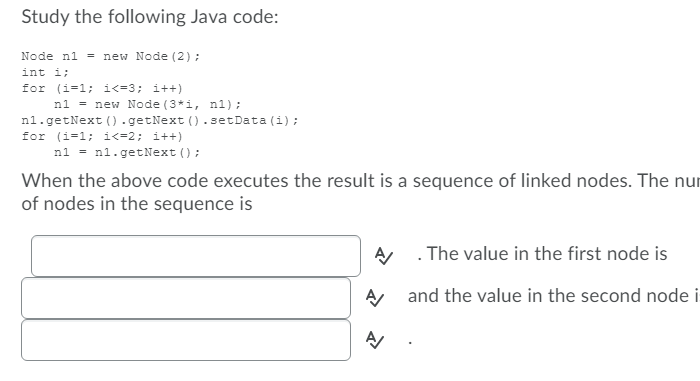 Solved Study the following Java code: Node ni = new Node | Chegg.com