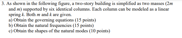 Solved 3. As shown in the following figure, a two-story | Chegg.com