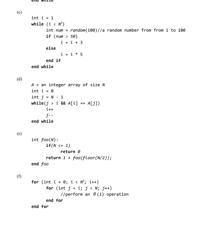 Solved Problem 5 Determine The Best And Worst Case Runtim Chegg Com