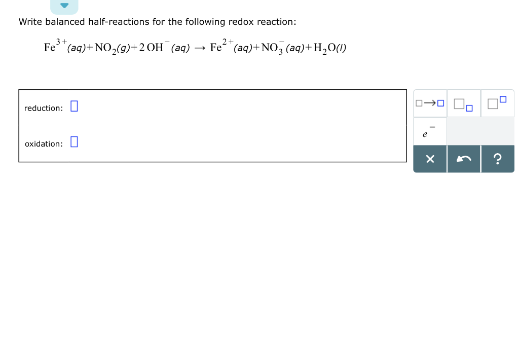 Solved Writing the half-reactions of a complex redo reaction | Chegg.com