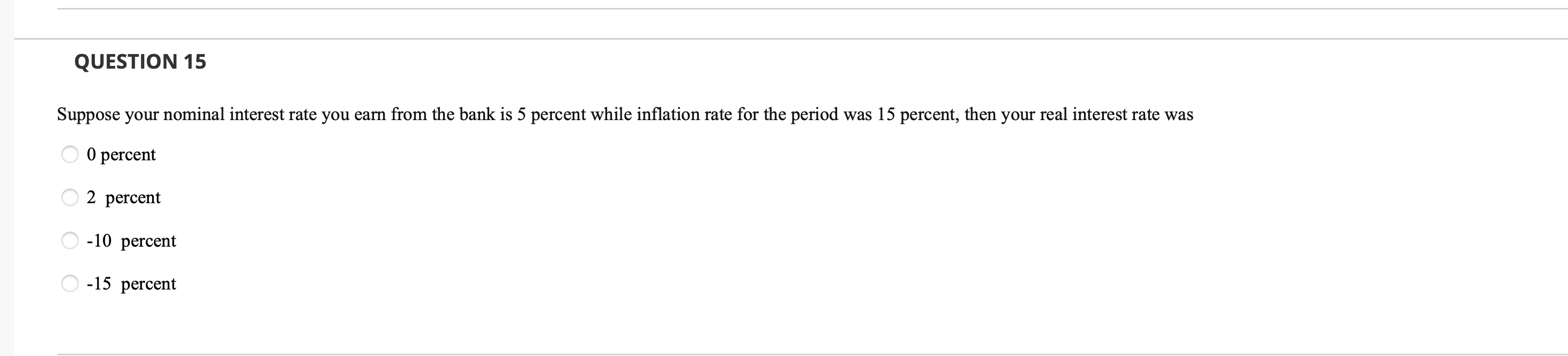 Solved QUESTION 11 5 points Save Answer Suppose your nominal | Chegg.com