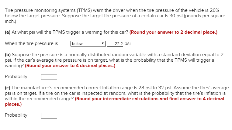 average tire psi average tire psi