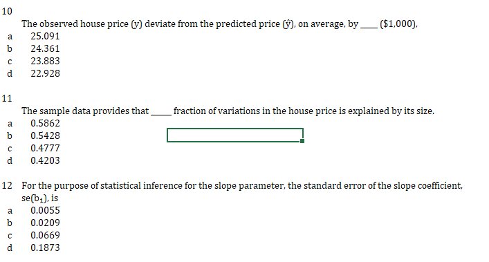 Solved Questions 1-15 are related to the following data Data | Chegg.com