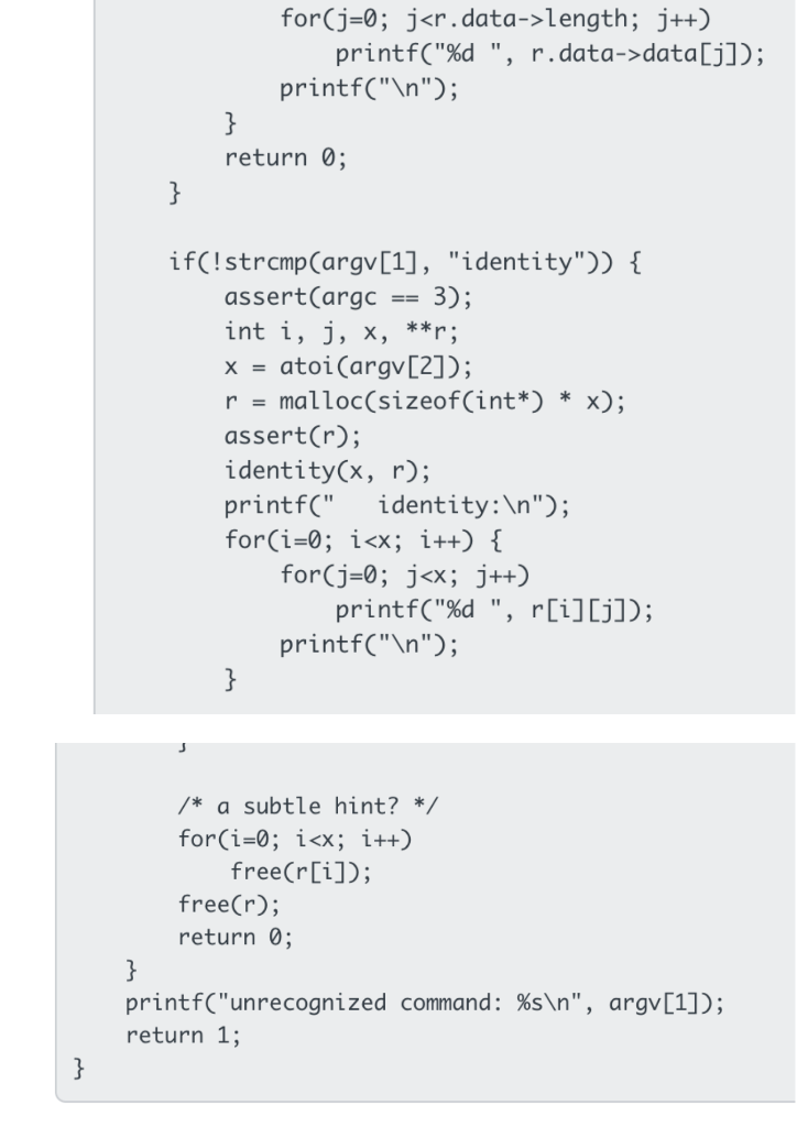 C Language Implement Some Functions Task Further Chegg Com