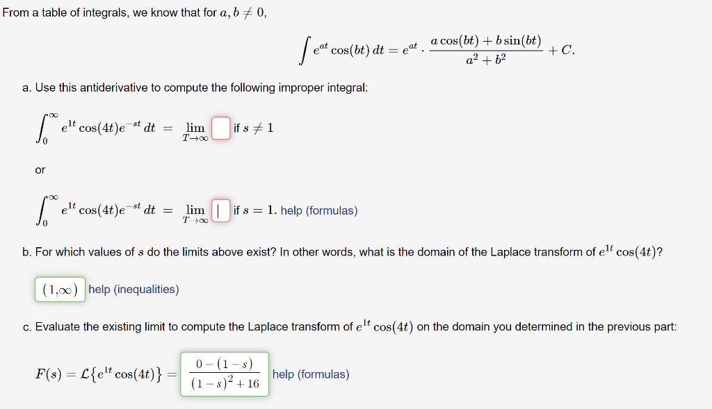 solved-from-a-table-of-integrals-we-know-that-for-a-b-0-chegg