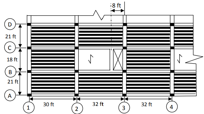 Solved The floor system shown in the figure has a | Chegg.com