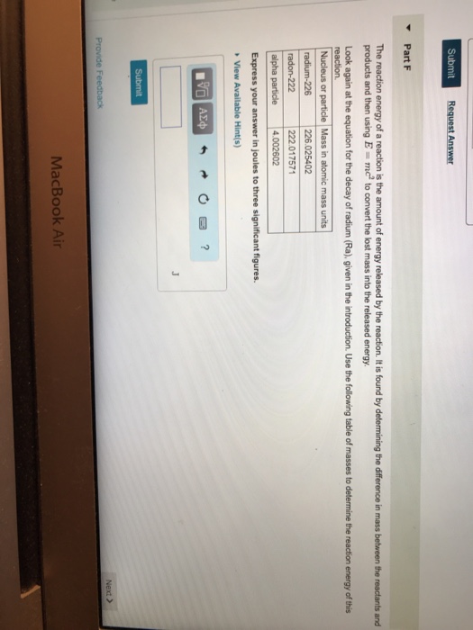 Solved In Parts A And B Consider The Decay Of Radon By Alpha | Chegg.com