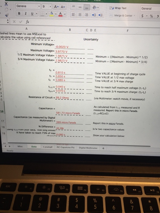 Solved I included all the data from the experiment in the | Chegg.com