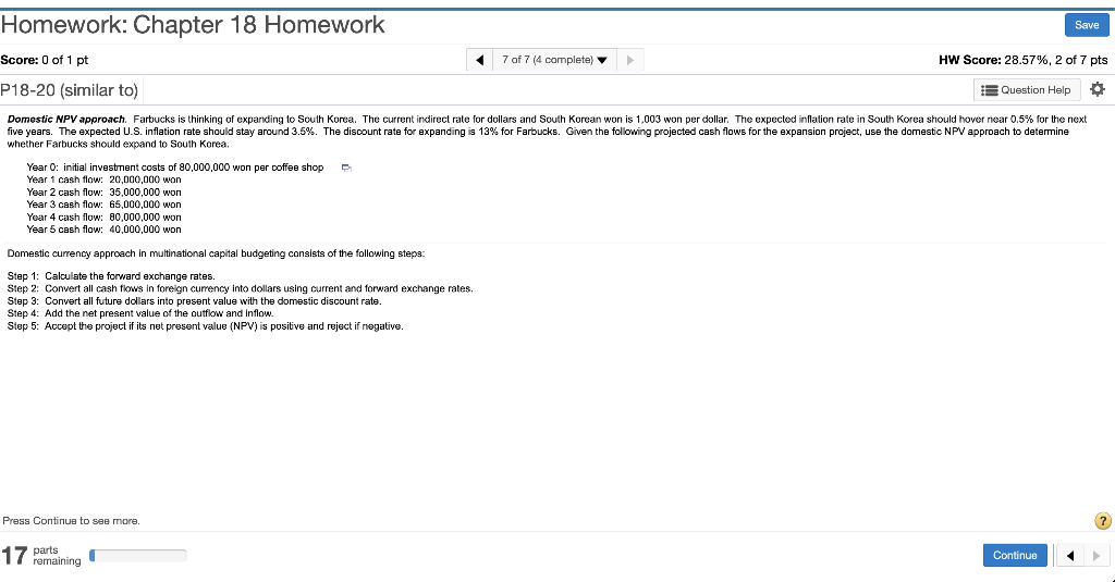Solved Homework: Chapter 18 Homework Save Score: 0 of 1 pt 7 | Chegg.com