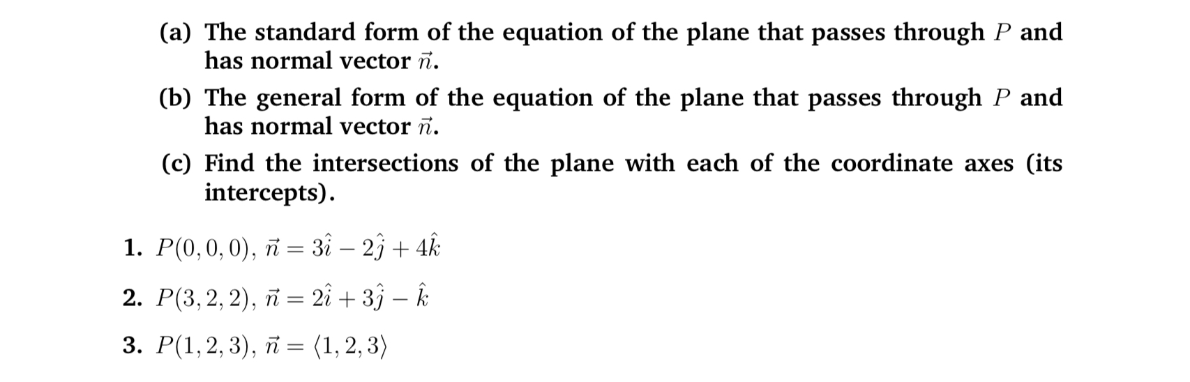 Solved (a) ﻿The standard form of the equation of the plane | Chegg.com