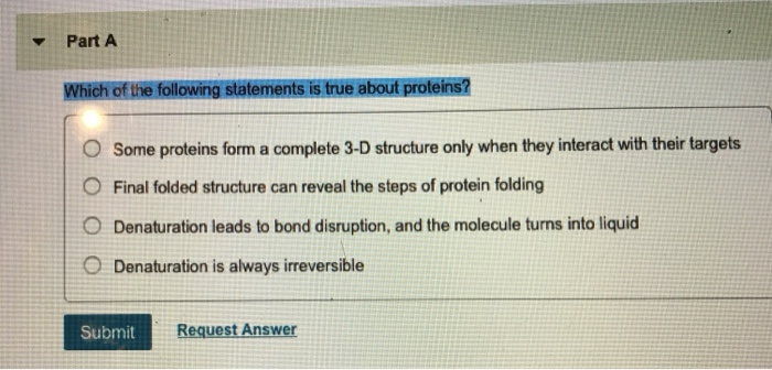 Solved Part A Which of the following statements is true | Chegg.com