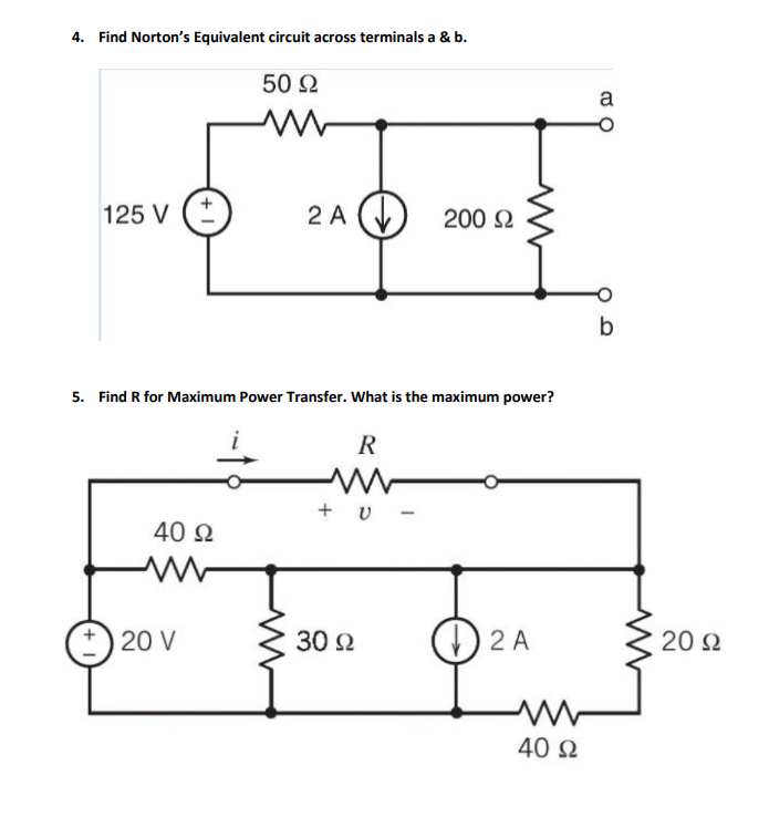 Solved 1. Use Superposition Theorem to find Va. 200 Ω 8V + + | Chegg.com