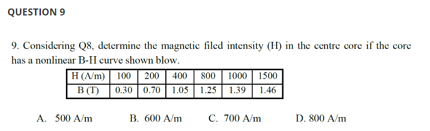 Solved 8. The iron core in the following magnetic device has | Chegg.com