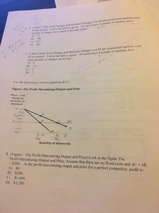 Solved Use the following to answer questions 1-2 Table: | Chegg.com