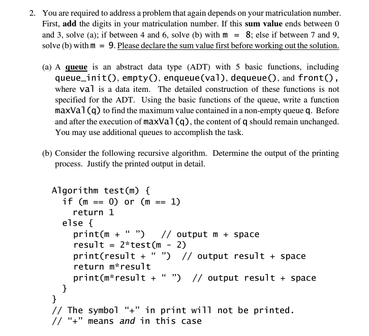Solved Hello please solve step by step for part (b) | Chegg.com