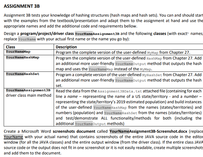 ASSIGNMENT 3B Assignment 3B tests your knowledge of | Chegg.com