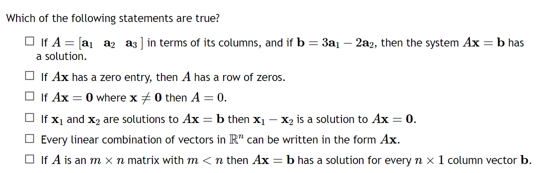 Solved Which Of The Following Statements Are True? If | Chegg.com