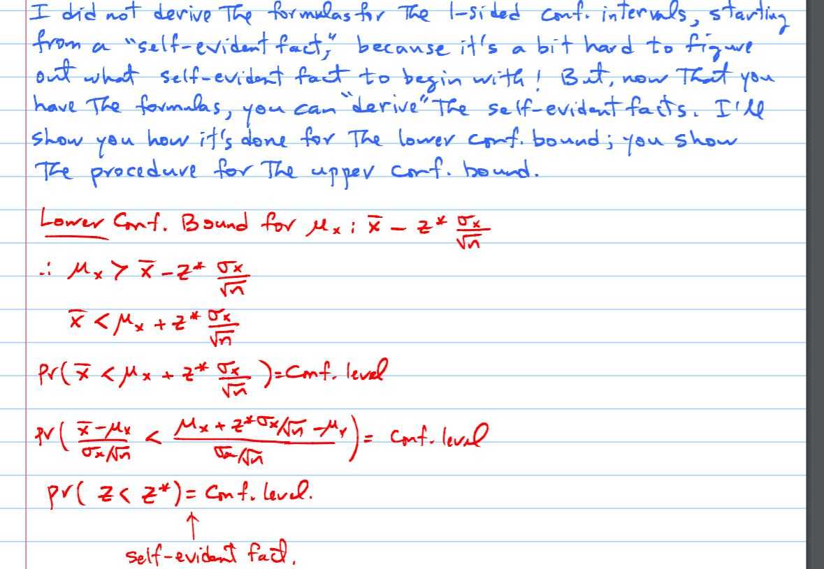 Solved I did not derive The formulas for The l-sided conto | Chegg.com