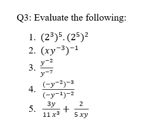 Solved Q2 Simplify The Following 5 X Y X Y 1 3 8 4 Chegg Com