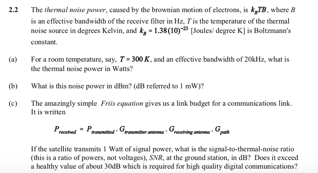 Thermal Noise Floor Equation Viewfloor.co