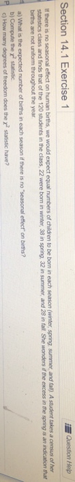 Solved Section 14.1 Exercise 1 Question Help If there is no | Chegg.com