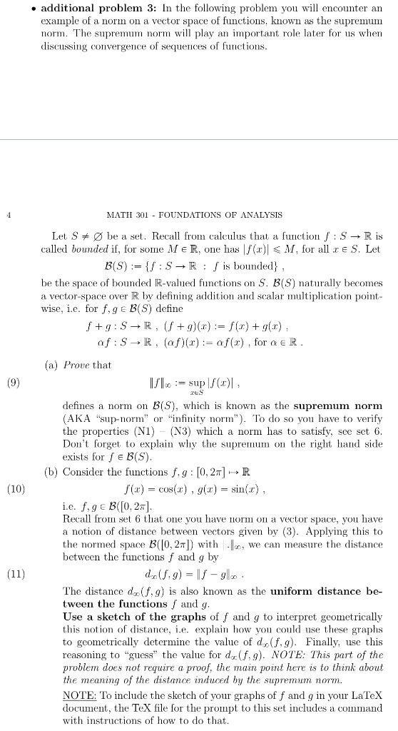 Solved • additional problem 3: In the following problem you | Chegg.com