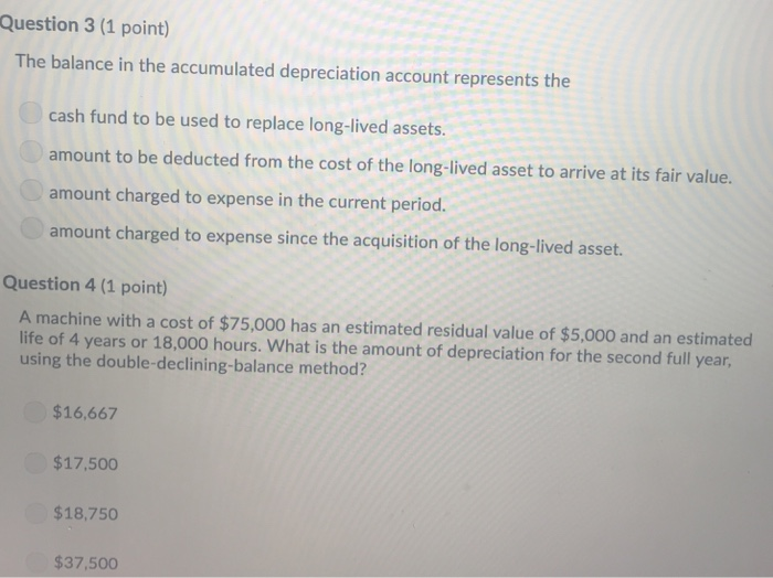 The Balance In The Accumulated Depreciation Account Represents The www.chegg.com
