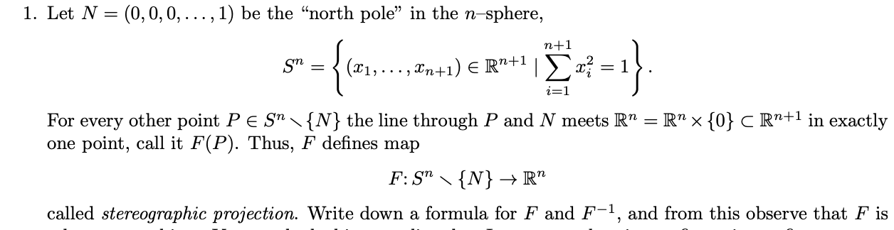 Solved Can you write down the formula for F and its inverse? | Chegg.com