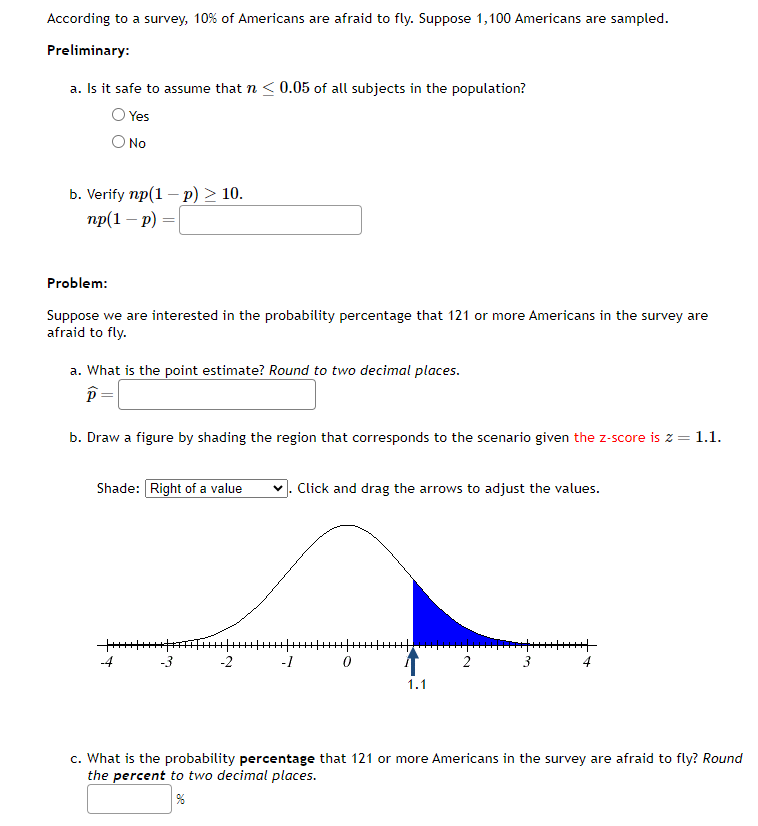 Solved Yes No b. Verify np(1−p)≥10. np(1−p)= Problem: | Chegg.com