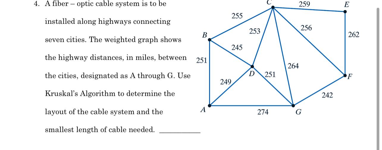 Solved 1. A fiber - optic cable system is to be installed | Chegg.com