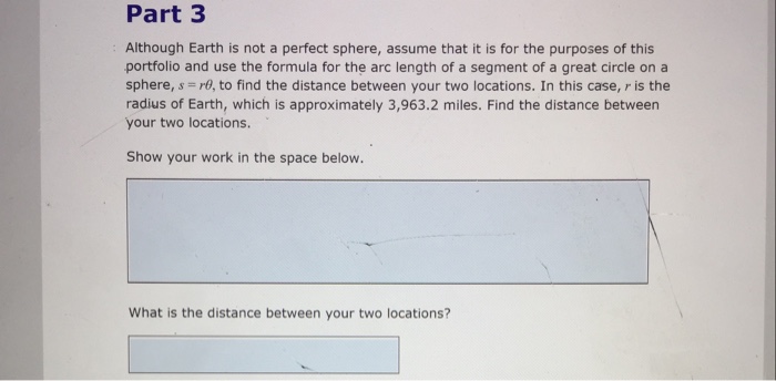 Solved Part 3 Although Earth is not a perfect sphere, assume | Chegg.com