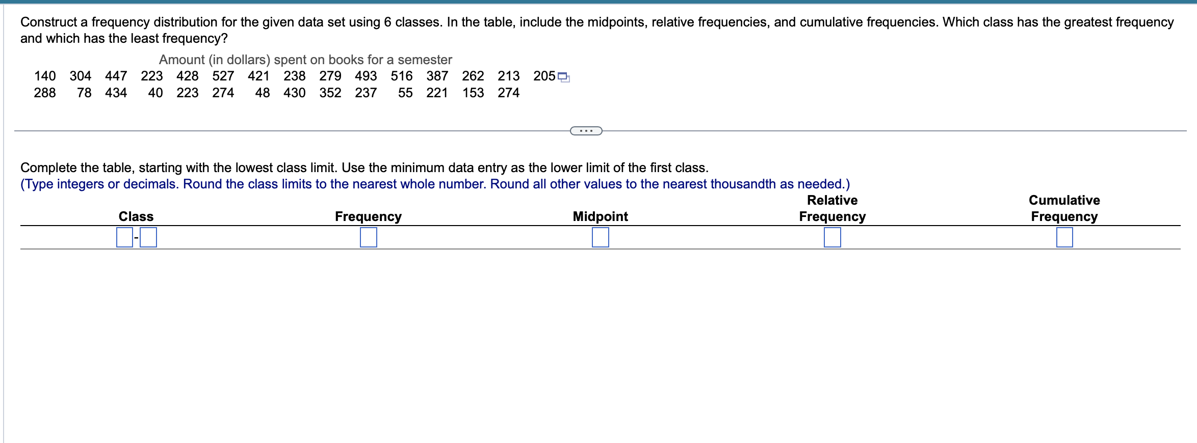 solved-complete-the-table-starting-with-the-lowest-class-chegg