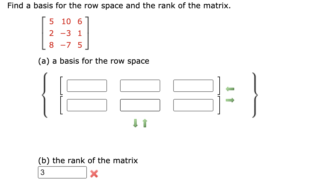 Solved Find a basis for the row space and the rank of the Chegg