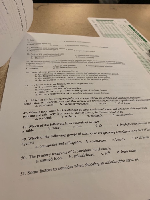 Solved 44. The prodromal period of an itheess refers to | Chegg.com