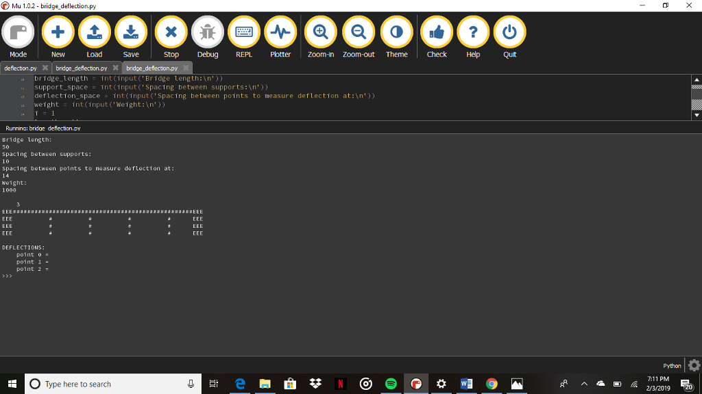 Solved PYTHON How can I align the the spacing between | Chegg.com