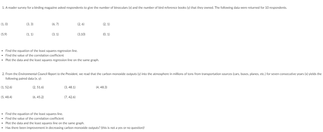 solved-find-the-equation-of-the-least-squares-regression-chegg