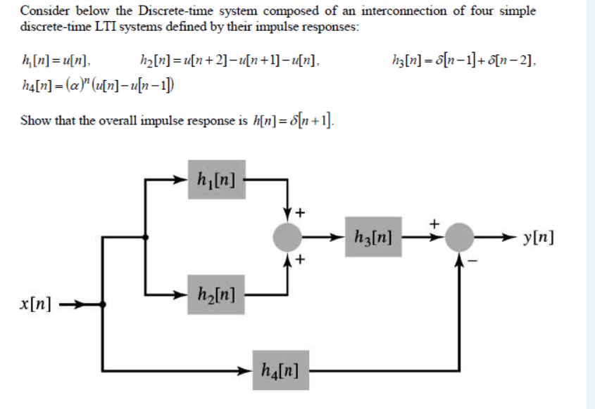 Solved Consider below the Discrete-time system composed of | Chegg.com