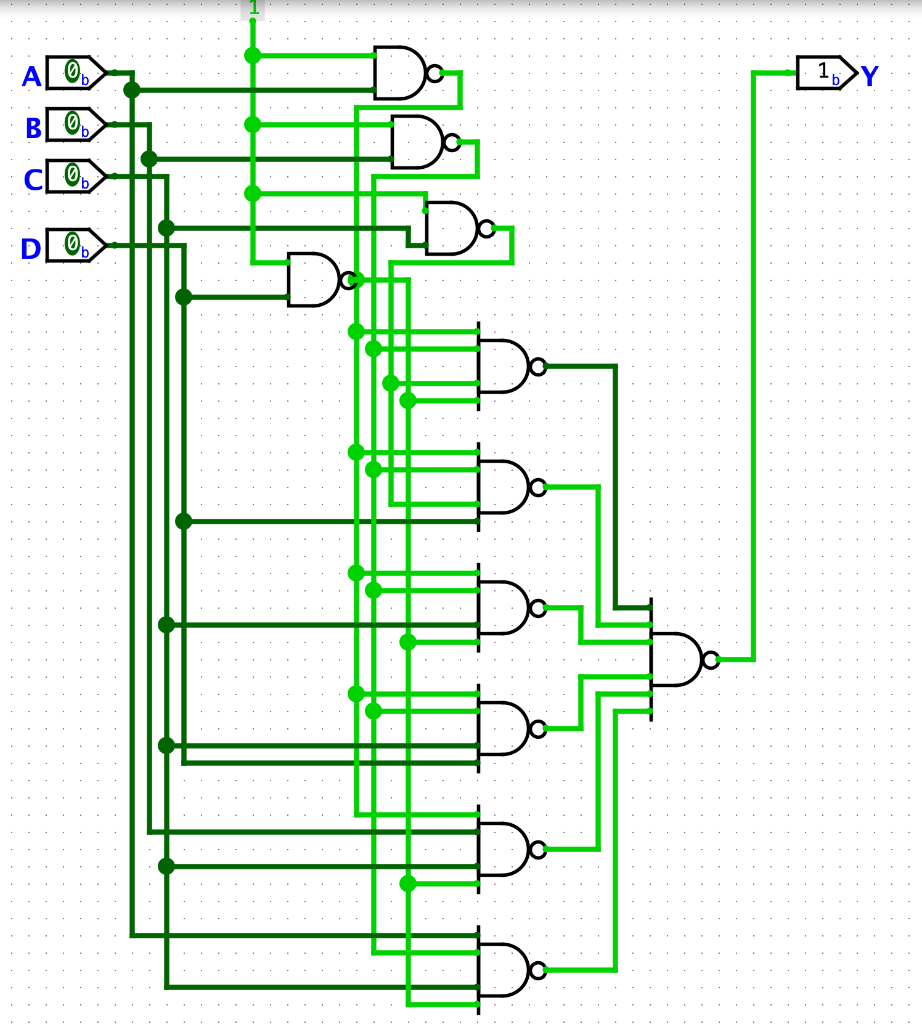 Solved (a) Show the circuit path on a marked up Logisim | Chegg.com