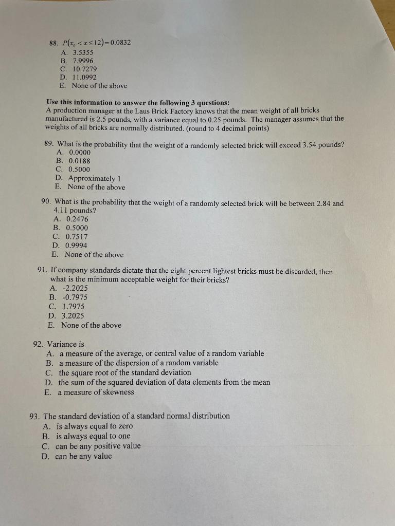 Solved 88. P(x0 | Chegg.com