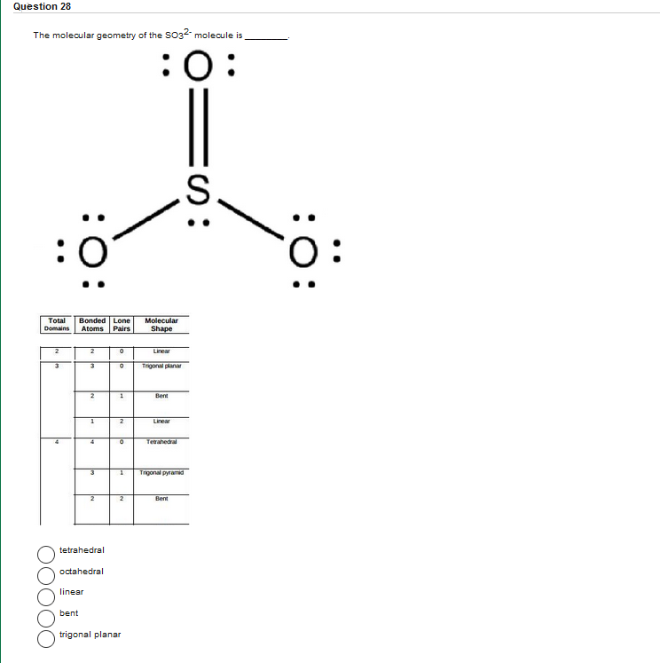 so3 2 molecular geometry