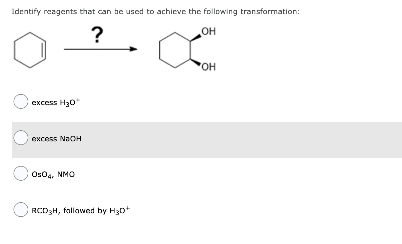 Solved Identify The Reagents To Be Used In The Following Chegg Com