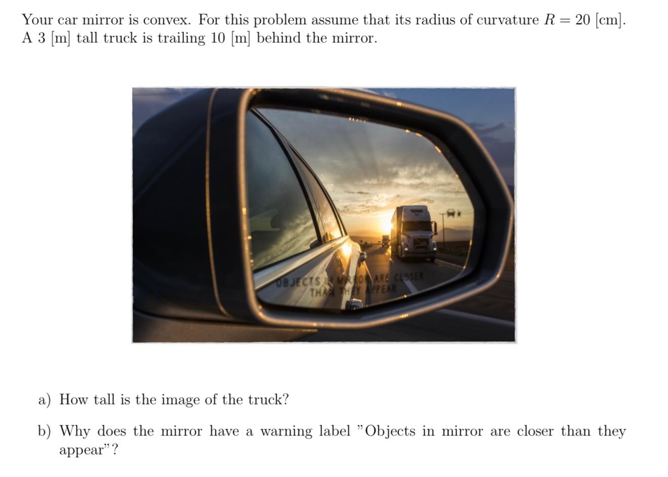 Reflections on Car Mirror Problems
