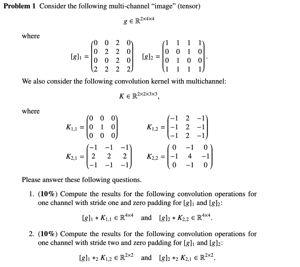 Solved Problem 1 Consider the following multi-channel | Chegg.com