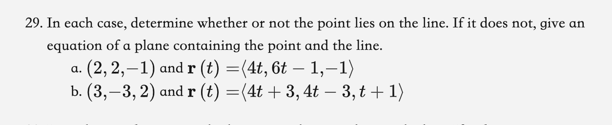 Solved 29. In each case, determine whether or not the point | Chegg.com