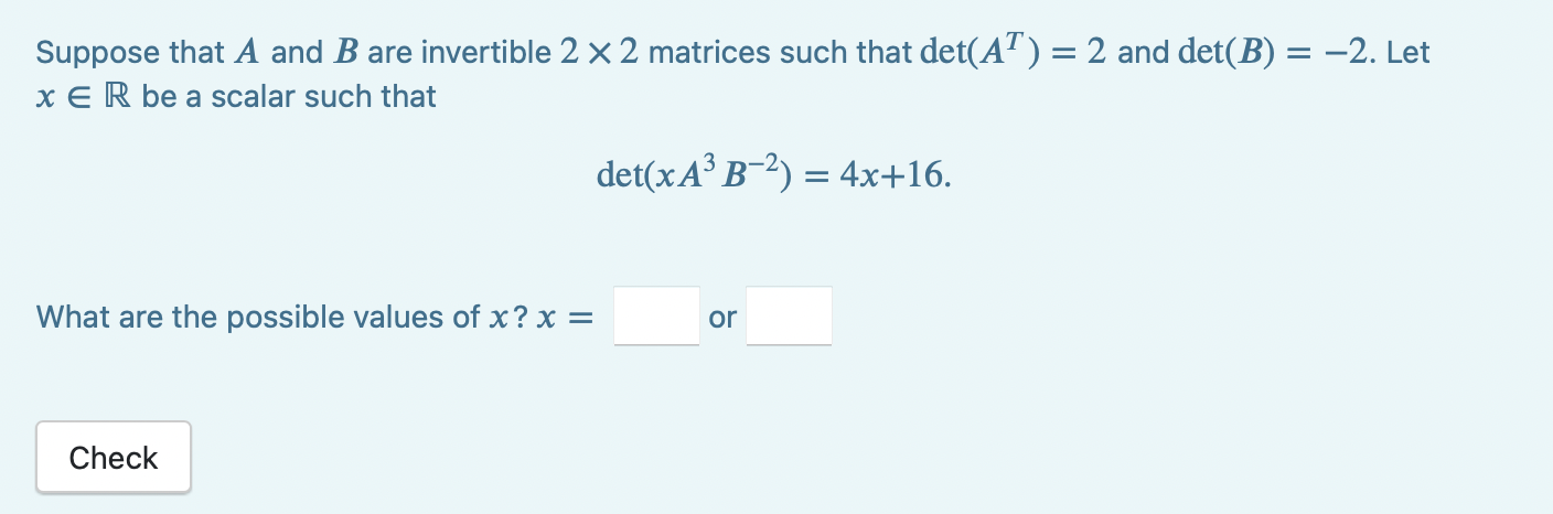 Solved Suppose That A And B Are Invertible 2×2 Matrices Such | Chegg.com